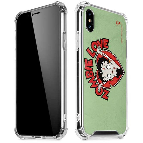 Betty Boop Zombie Love iPhone XS Max Clear Case